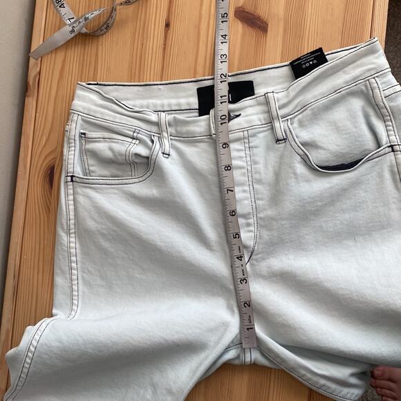 3x1 Austin High-Rise Cropped Frayed Straight-Leg Jeans In Adelia 29 - Picture 11 of 12